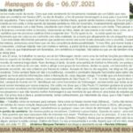 Mensagem do dia - 06.07.2021