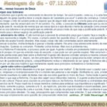 Mensagem do dia - 07.12.2020