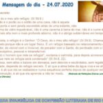 Mensagem do dia - 24.07.2020