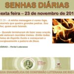 Senhas do dia - 23.11.2018