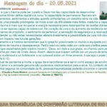 Mensagem do dia - 20.05.2021
