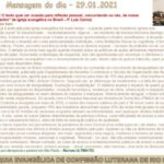 Mensagem do dia - 29.01.2021