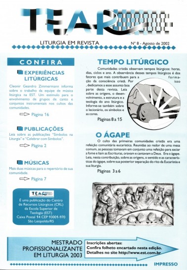Tear - Liturgia em Revista. Número 8 - Agosto 2002