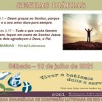 Senhas do dia - 10.07.2021