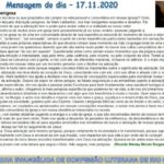 Mensagem do dia - 17.11.2020