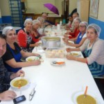 Almoço durante a preparação da Festa da Feijoada 20/08/2016