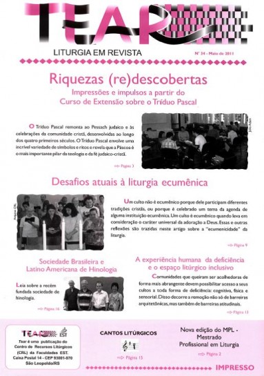 Tear - Liturgia em Revista. Número 34 - Maio 2011