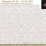 Mensagem do dia - 26.04.2021