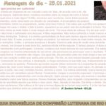Mensagem do dia - 25.01.2021