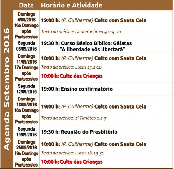 Agenda Santos 2016.09