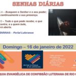 Senhas do dia - 16.01.2022