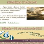 Senhas do dia - 09.10.2021