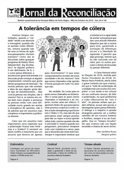 Jornal da Reconciliação. Ano 24