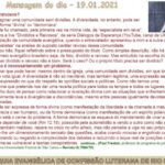 Mensagem do dia - 19.01.2021