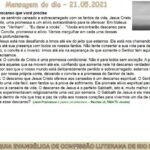 Mensagem do dia - 21.05.2021