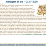 Mensagem do dia - 07.07.2020