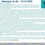 Mensagem do dia - 10.10.2020