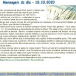 Mensagem do dia - 18.10.2020