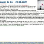 Mensagem do dia - 30.08.2020