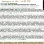 Mensagem do dia - 16.05.2021