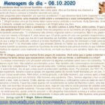 Mensagem do dia - 08.10.2020