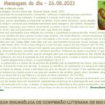 Mensagem do dia - 26.08.2021