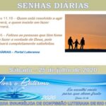 Senhas do dia - 25.07.2020