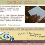 Senhas do dia - 27.08.2021