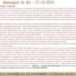 Mensagem do dia - 27.10.2021