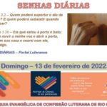 Senhas do dia - 13.02.2022