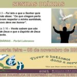Senhas do dia - 03.11.2021