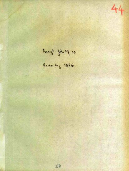 Pastor Friedrich Sauerbronn - prdigt/Prédica - João 19.18  - 10/04/1846