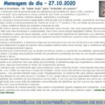 Mensagem do dia - 27.10.2020