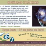 Senhas do dia - 27.07.2021