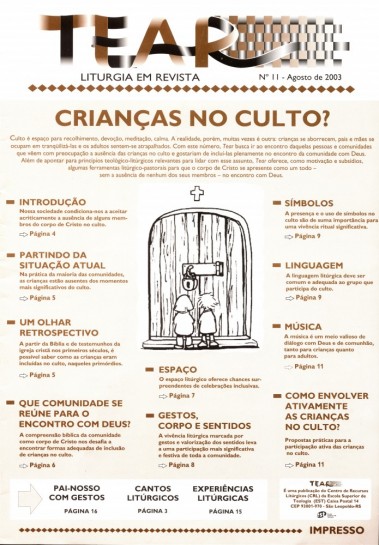Tear - Liturgia em Revista. Número 11 - Agosto 2003