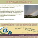 Senhas do dia - 21.04.2021
