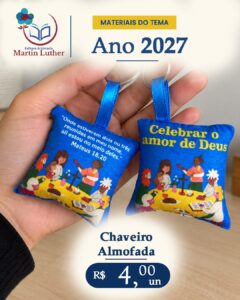 Chaveiro Almofada Tema do Ano 2027