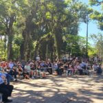 No último domingo, dia 10/11, reuniram-se na Sociedade de Ginástica de Porto Alegre (SOGIPA), 300 pessoas para celebrarem o Dia da Igreja e os 200 anos de Presença Luterana no Brasil. O culto foi campal.