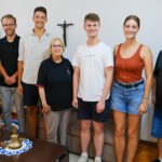 Na segunda-feira (24), a Presidência da IECLB recebeu a visita de quatro jovens da Alemanha que participam de um intercâmbio no Brasil