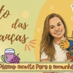 Culto das crianças - Páscoa convite para a comunhão