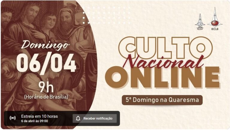 Culto Nacional Online 06 04 2025