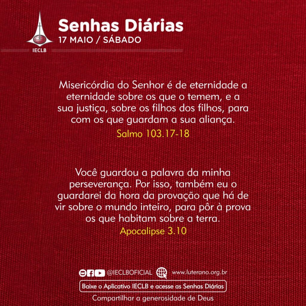 Senhas Diárias 17 05 2025