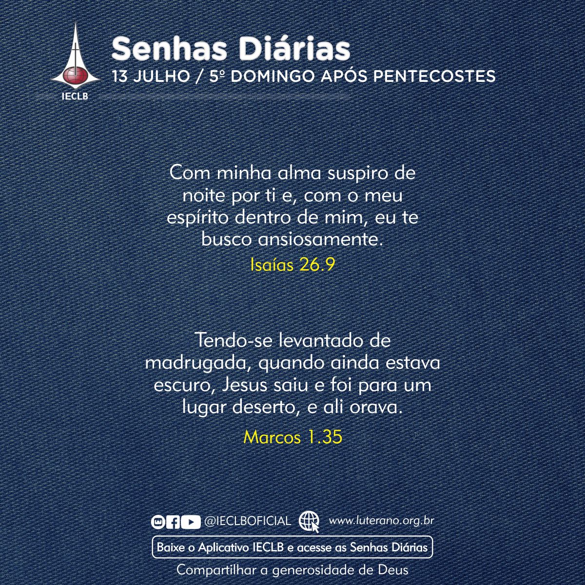 Senhas Diárias 13 07 2025