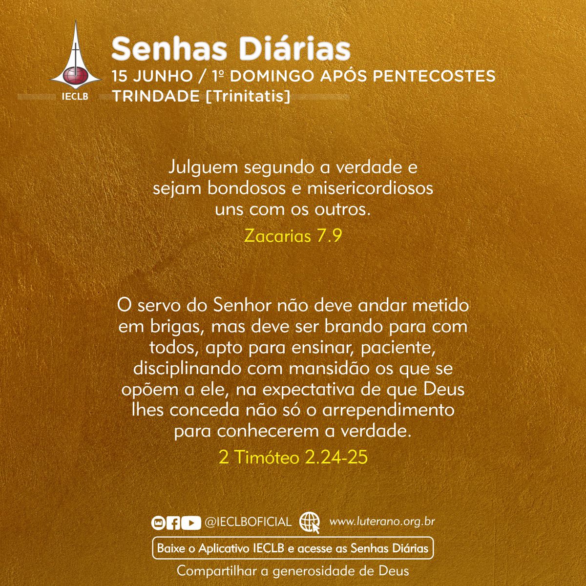 Senhas Diárias 15 06 2025