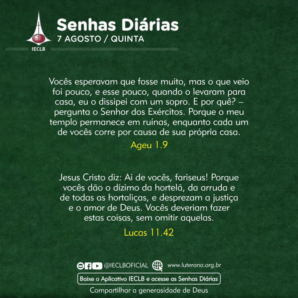 Senhas Diárias 07 08 2025