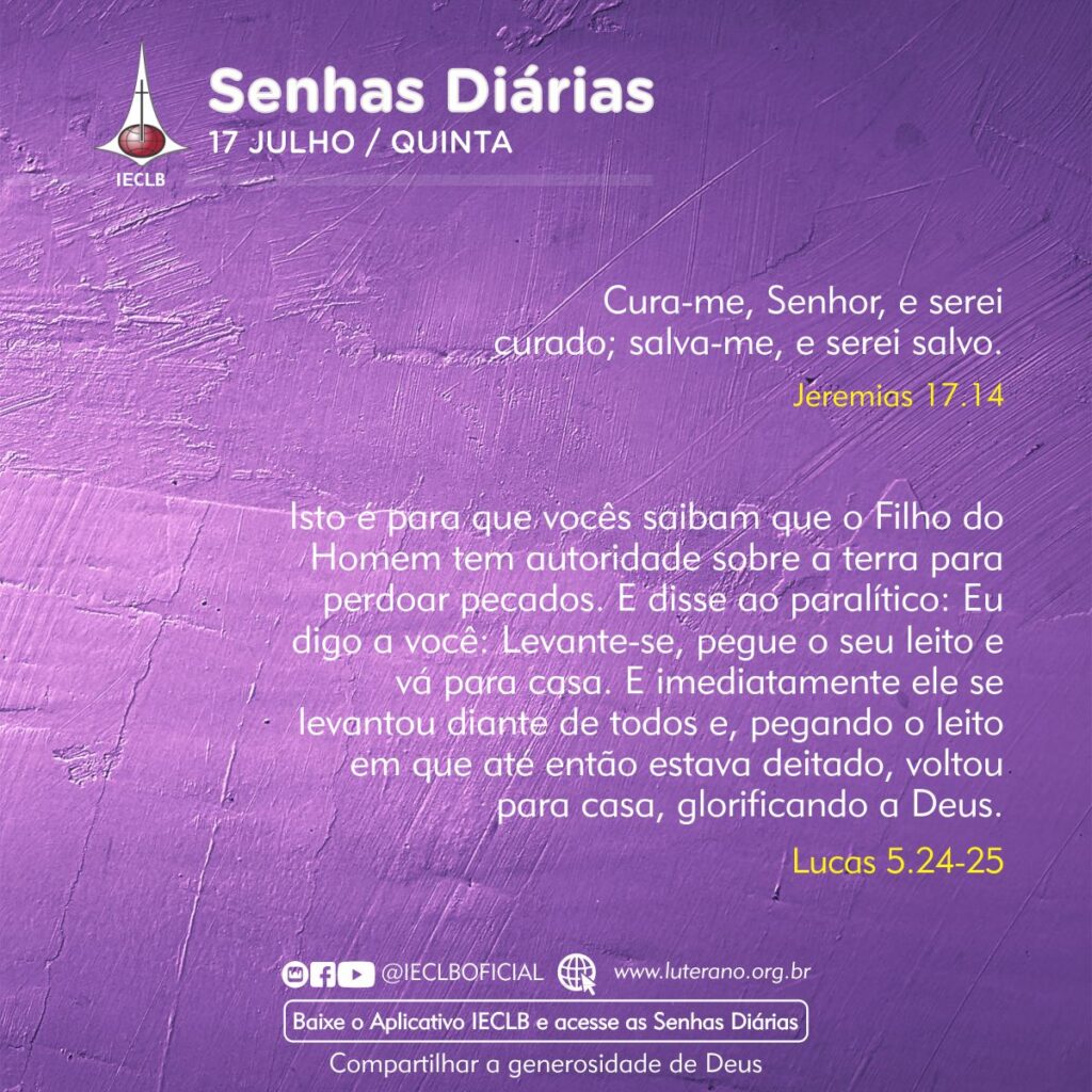 Senhas Diárias 17 07 2025