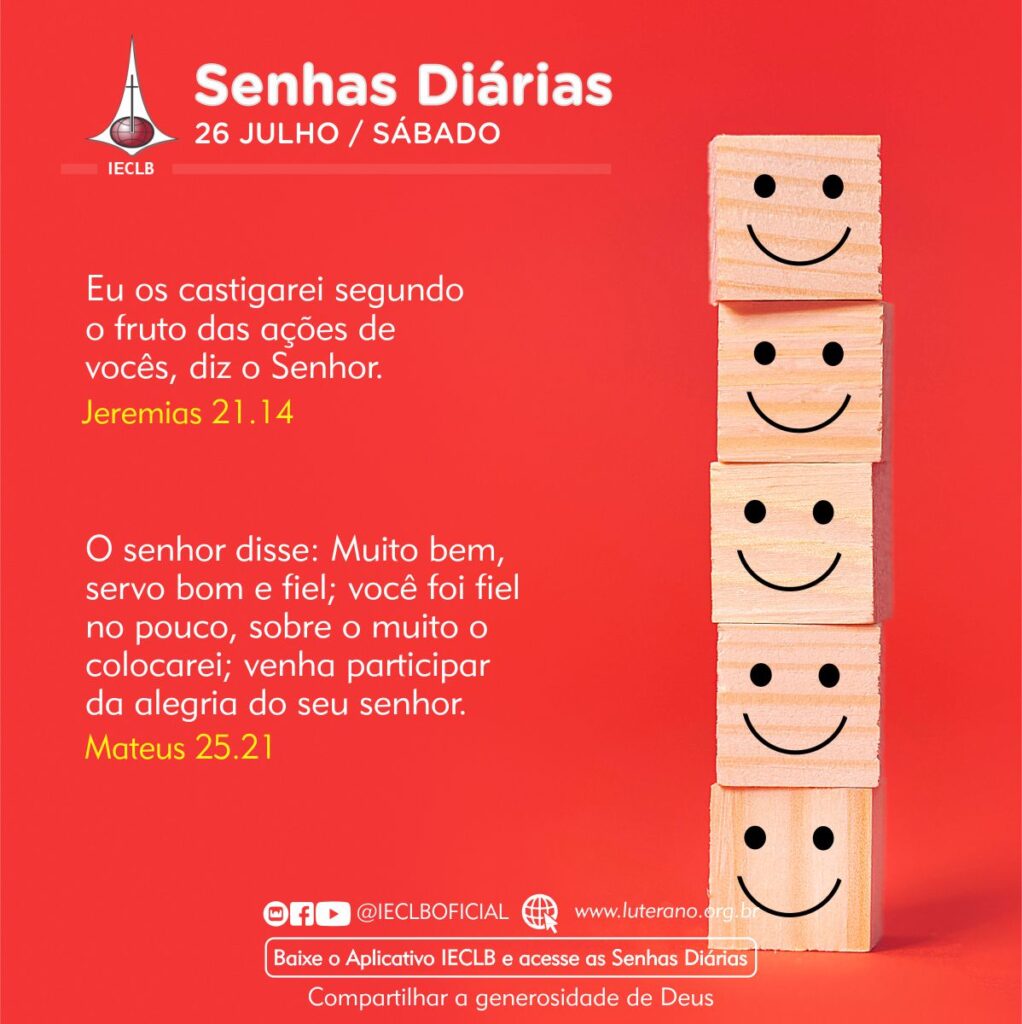 Senhas Diárias 26 07 2025