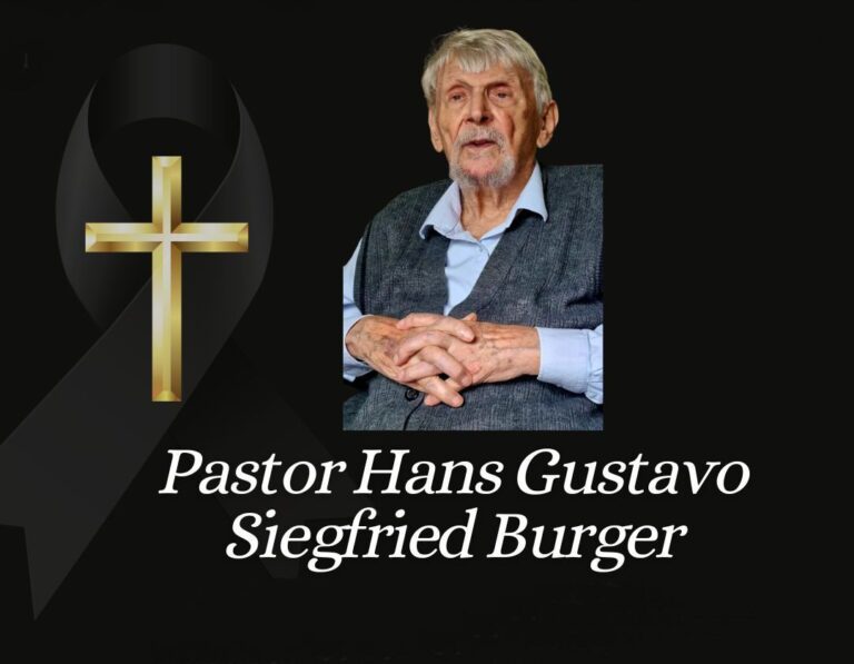 Falecimento Pastor Hans Burger