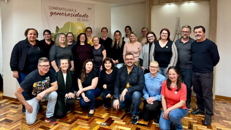 Um grupo de assistentes do Sínodo Nordeste Gaúcho participou do encontro que teve como foco o Sistema Integrado de Gestão