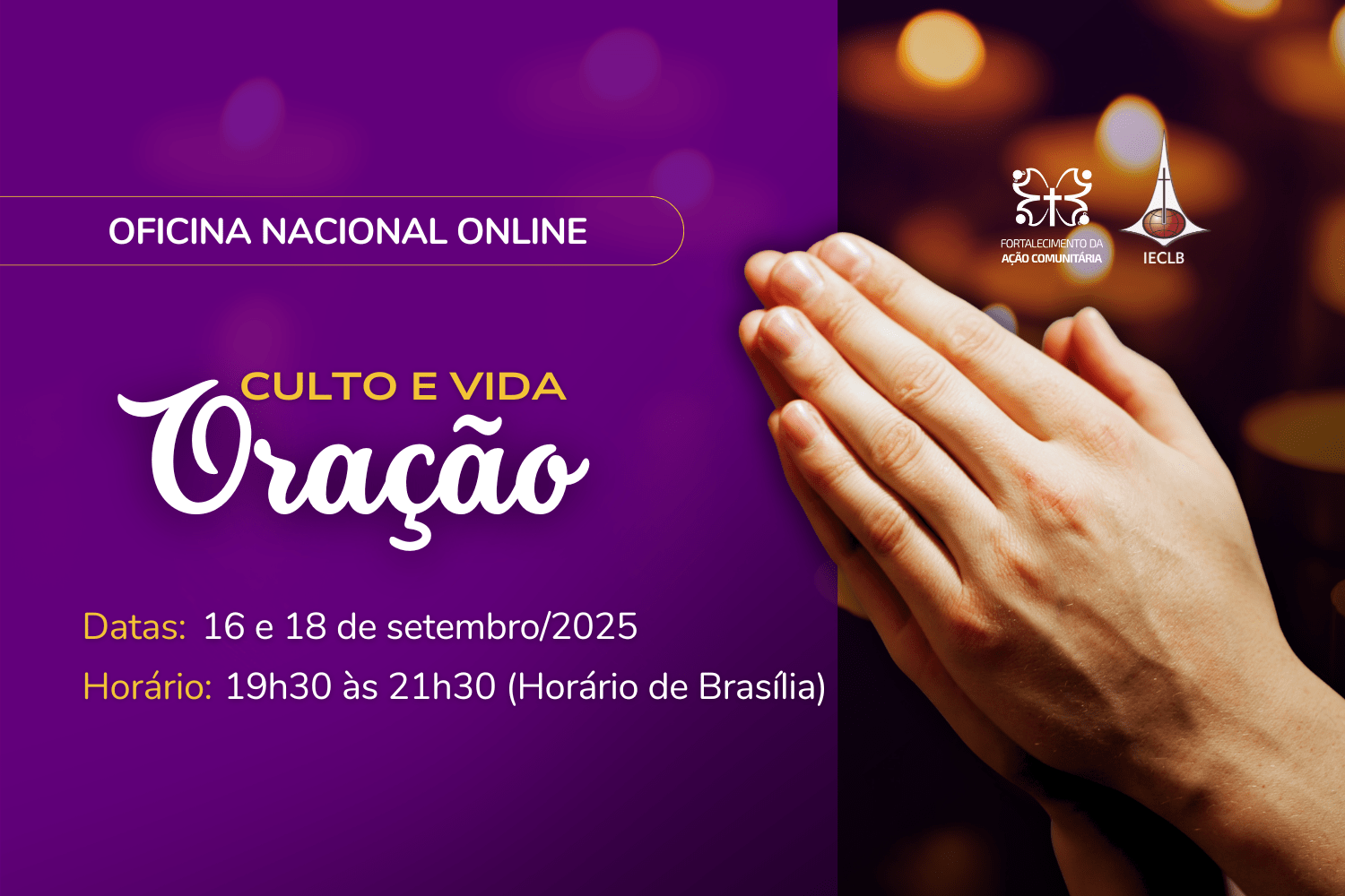 Oficina Culto e vida - oração